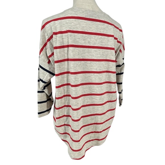 Vineyard Vines Striped 3/4 Sleeve Crew Neck Top Women's Sz S Casual Cotton Blend - Picture 5 of 8